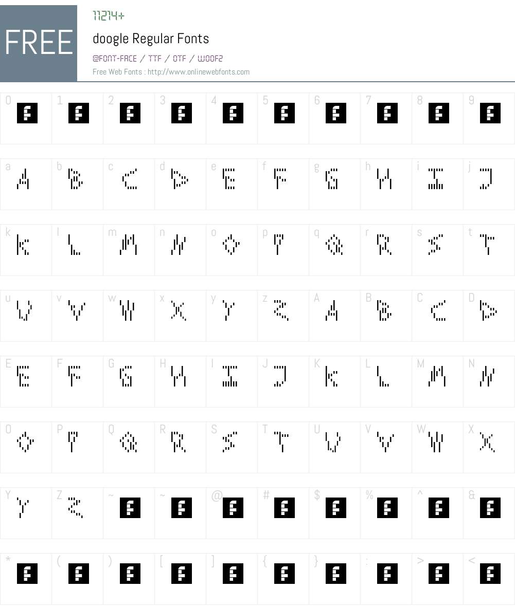doogle Font Screenshots