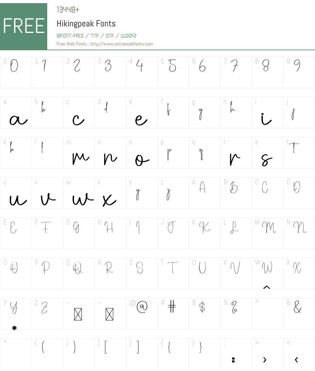 Hikingpeak 1.003;Fontself Maker 3.5.8 Fonts Free Download ...