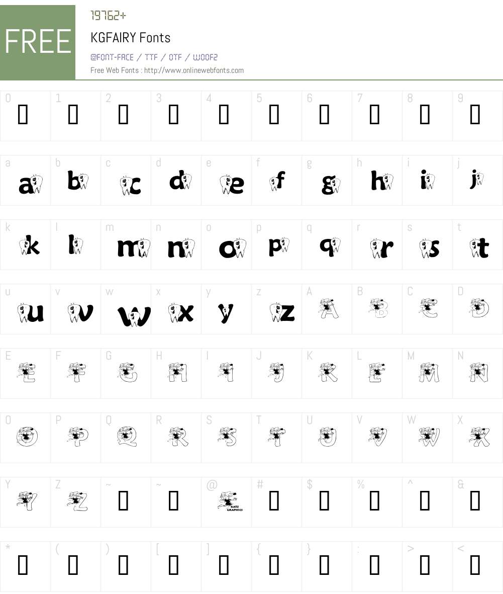 KGFAIRY Font Screenshots
