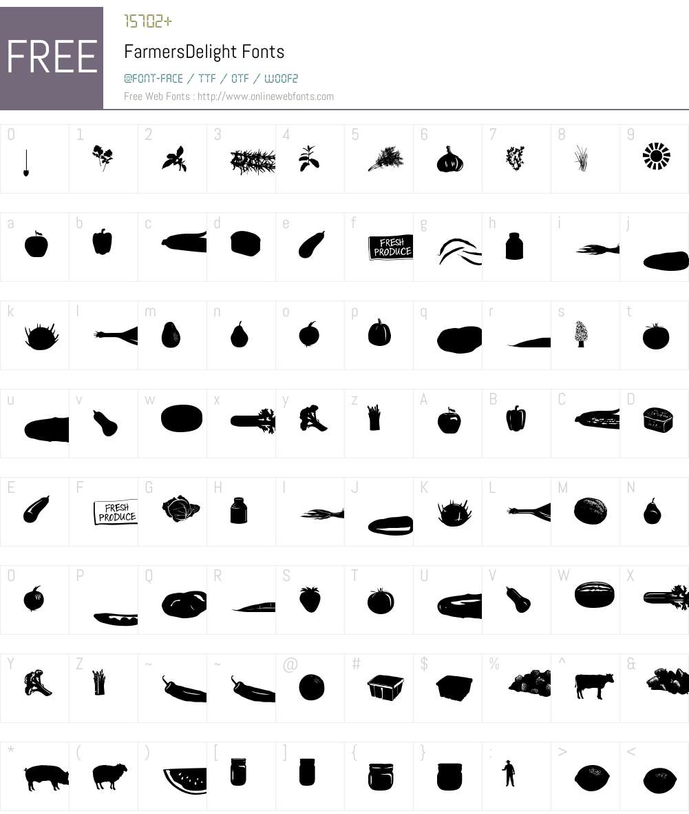 Farmers Delight Font Screenshots