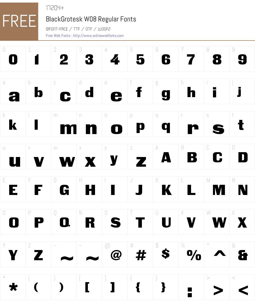 Black Grotesk Font Screenshots