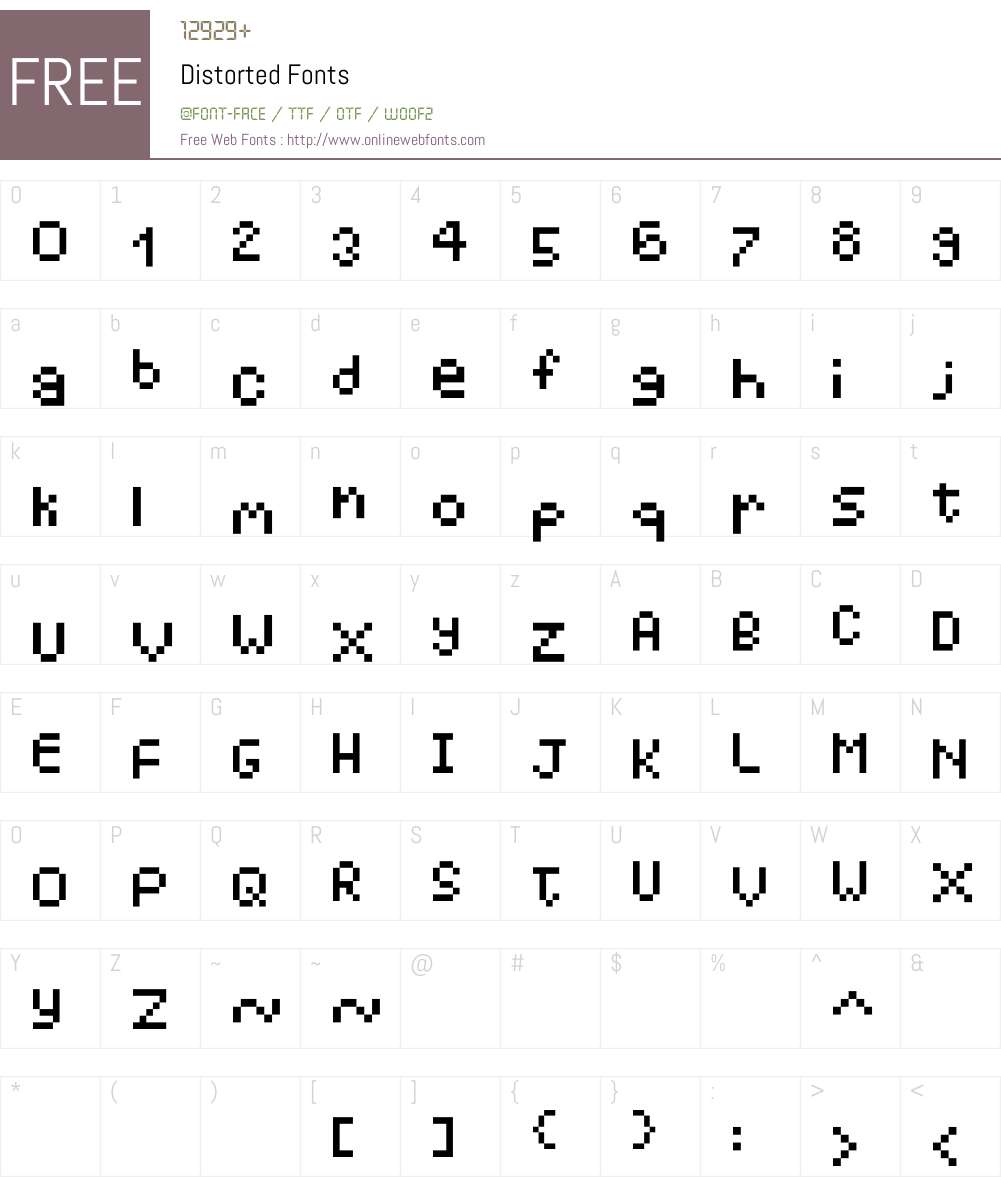 Distorted Font Screenshots