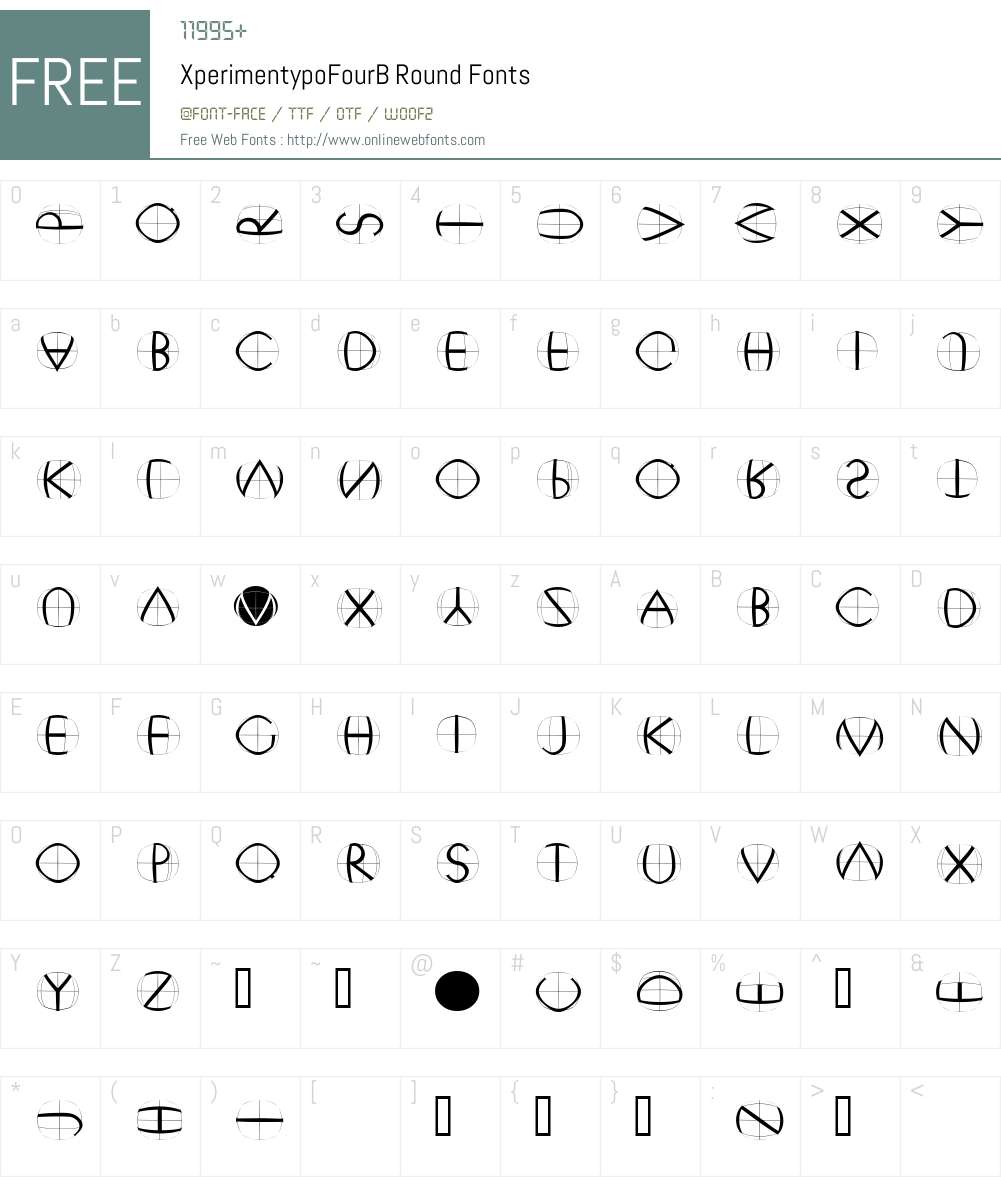 XperimentypoFourB Font Screenshots