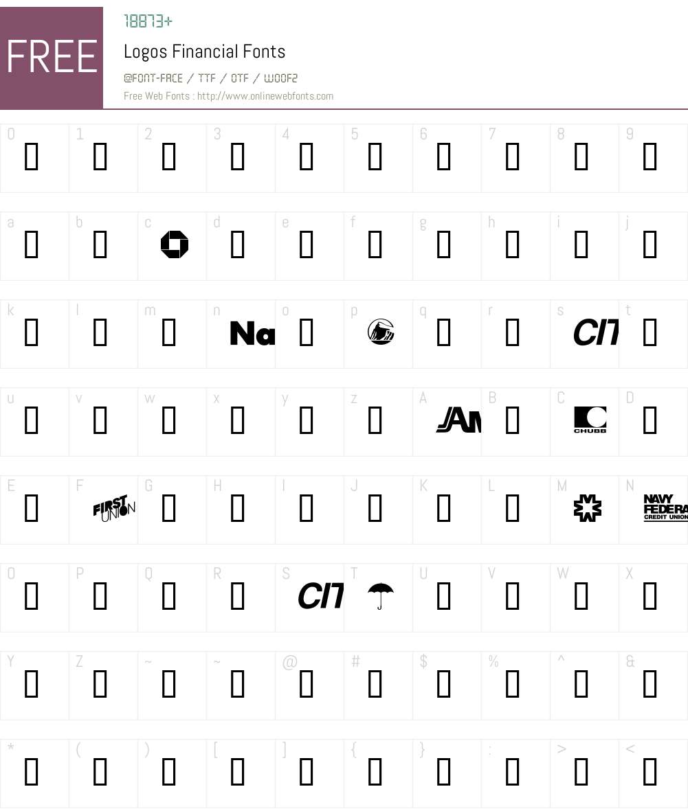 Logos Font Screenshots