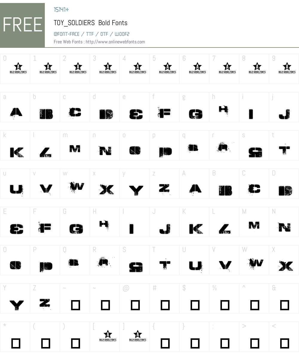 TOY_SOLDIERS Font Screenshots