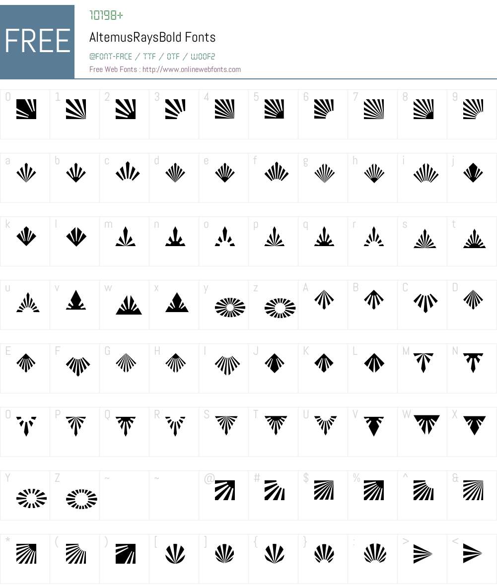 Altemus Font Screenshots