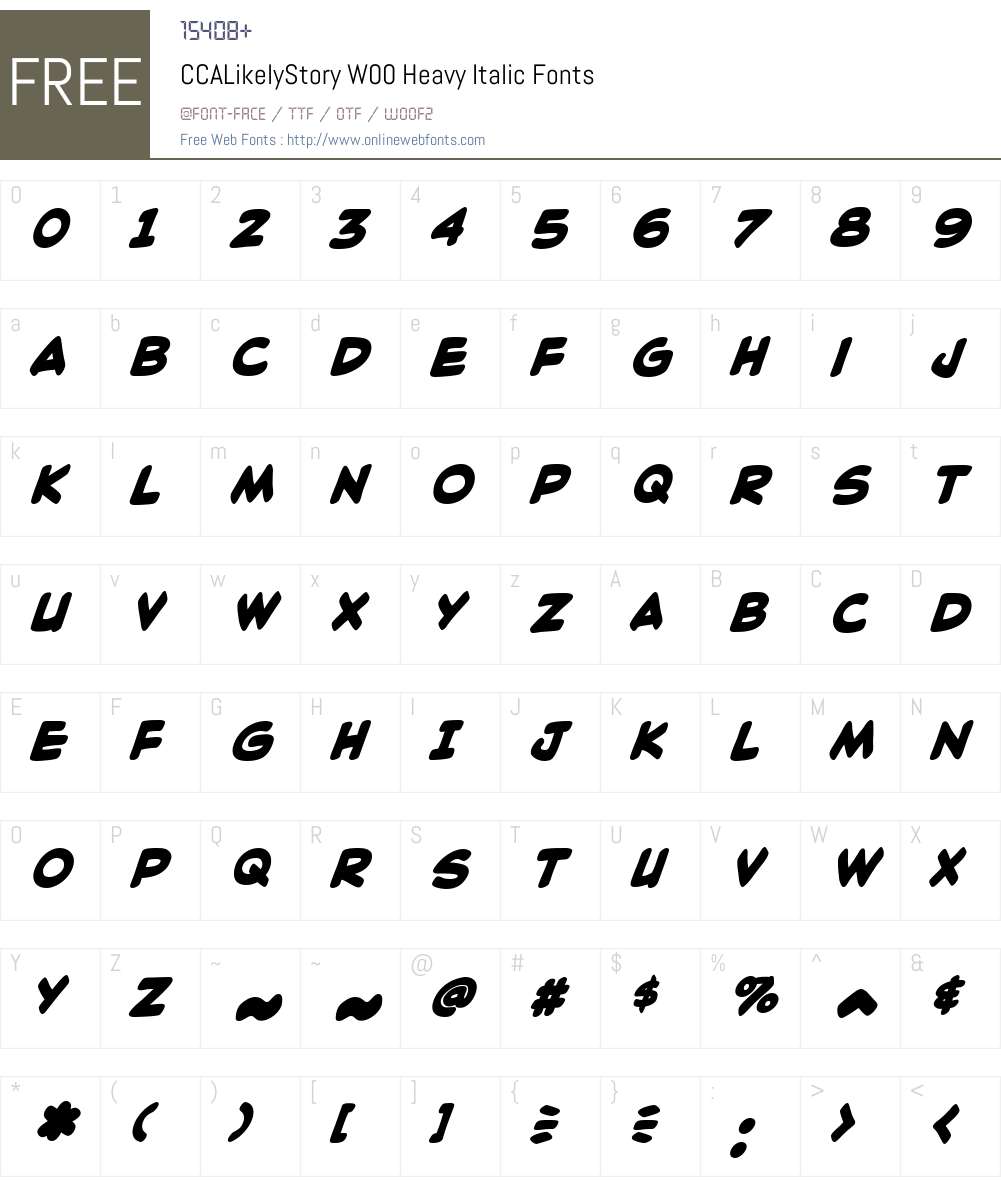 A Likely Story Font Screenshots