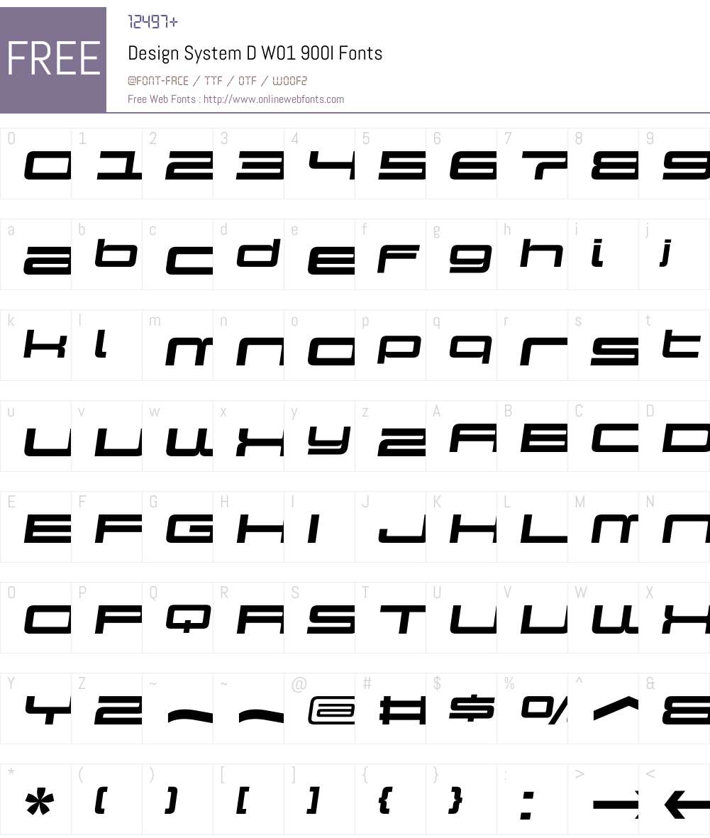 DesignSystemDW01-900I Font Screenshots