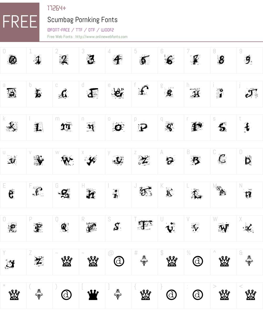 Scumbag Font Screenshots