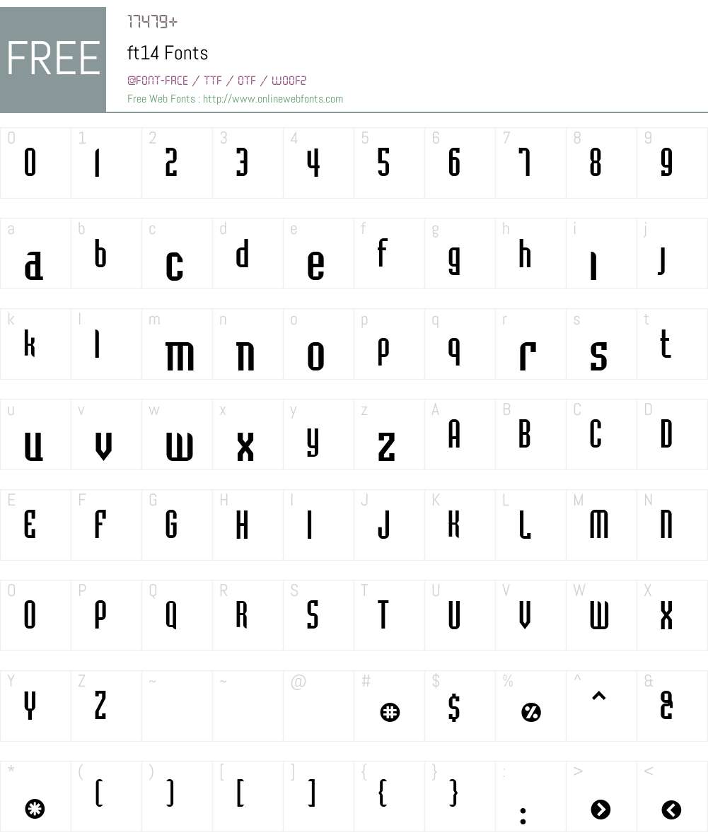 ft14 Font Screenshots