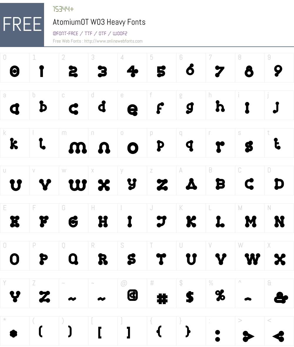FF Atomium Font Screenshots