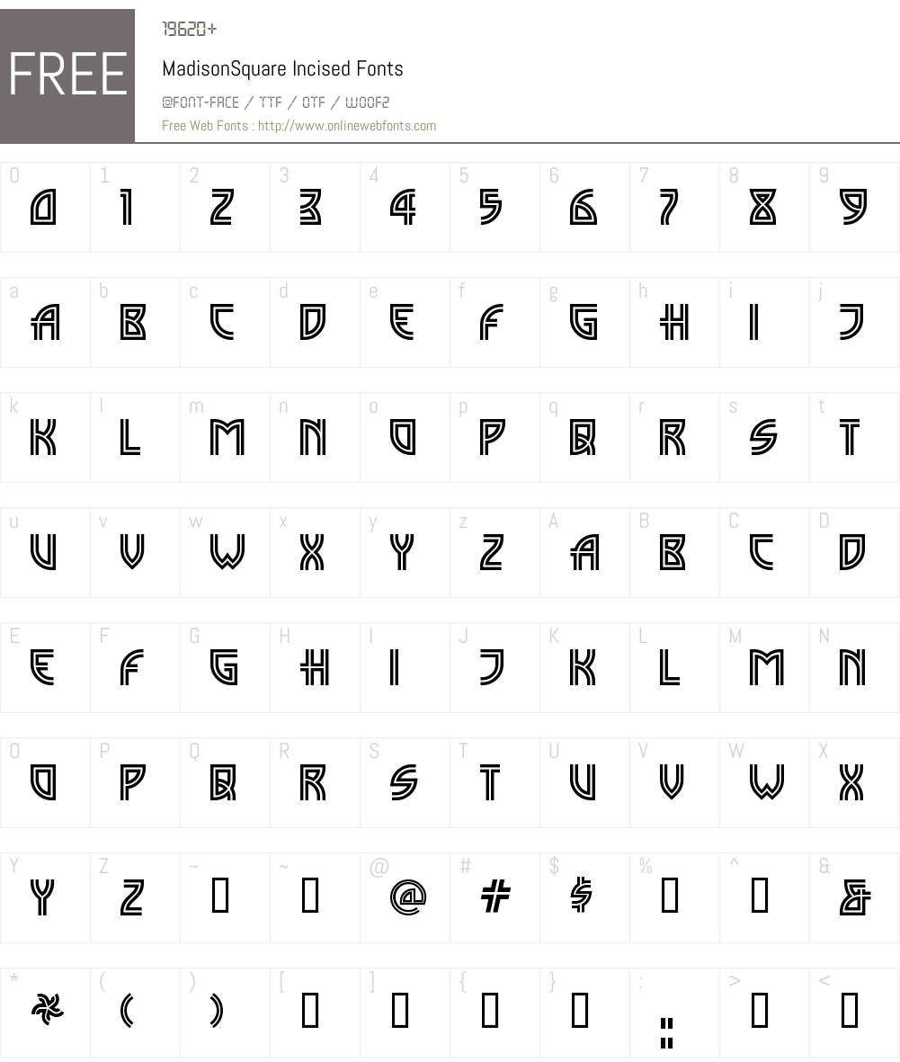 MadisonSquare Font Screenshots