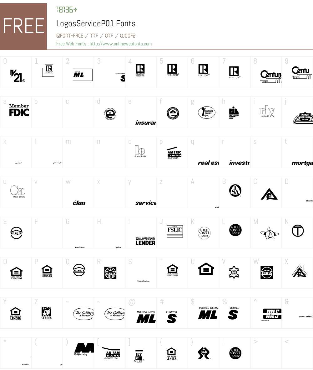 LogosService Font Screenshots