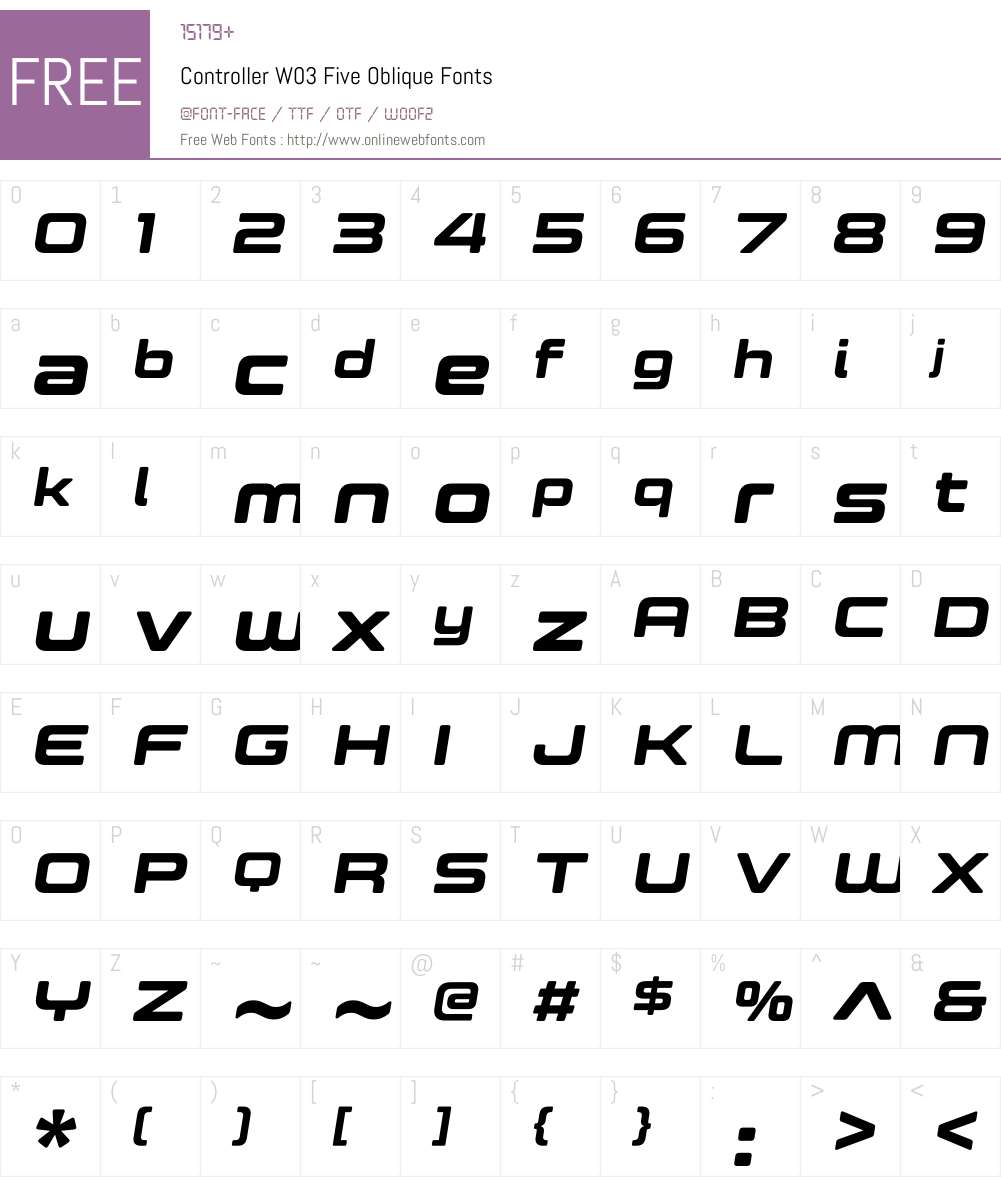 Controller Font Screenshots