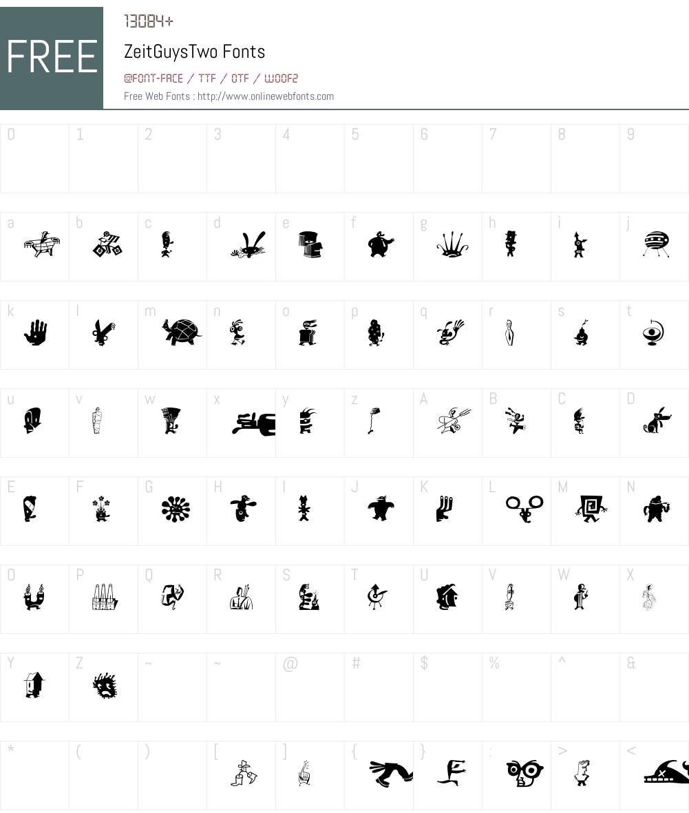 ZeitGuys Font Screenshots