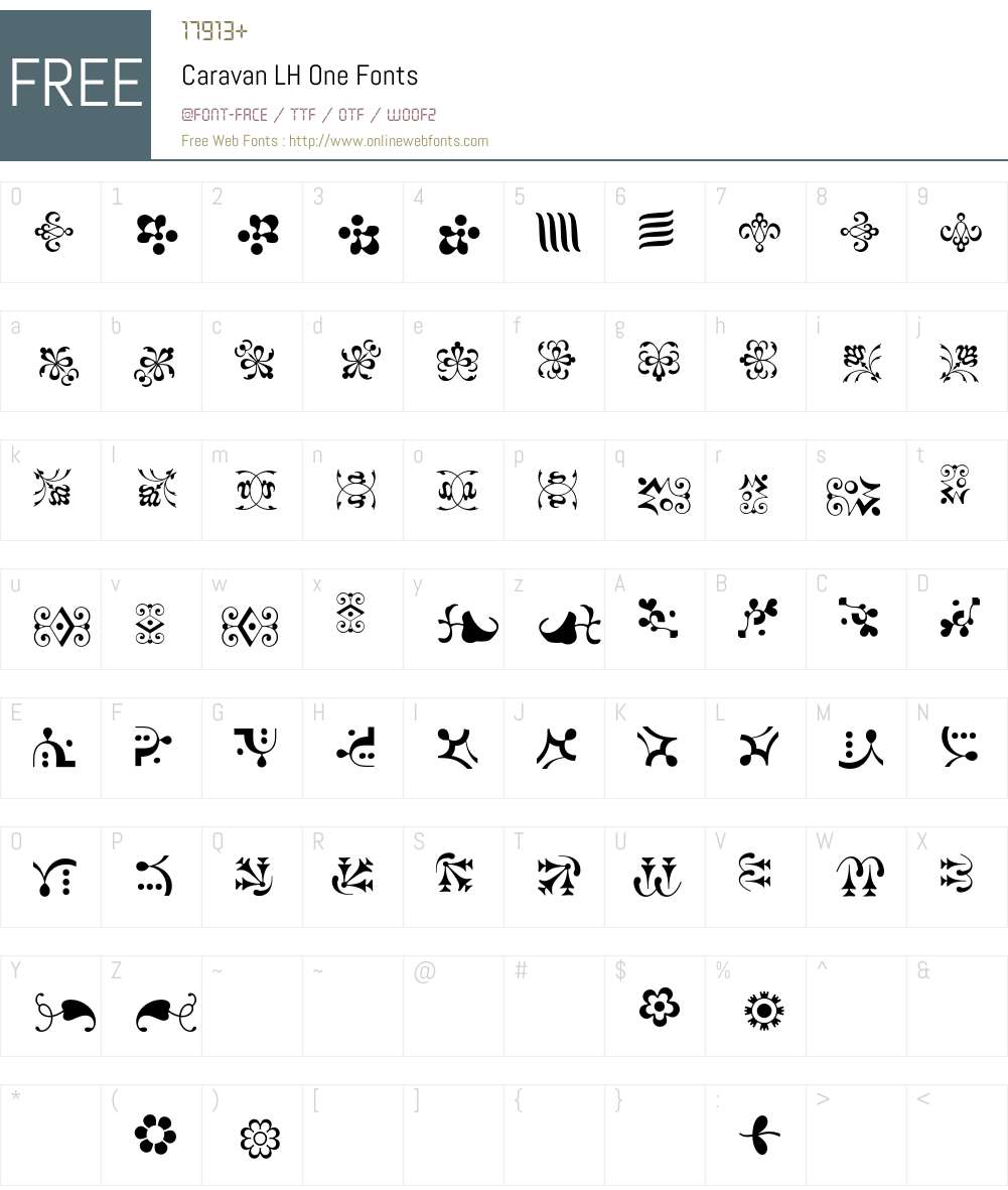 Caravan LH Font Screenshots