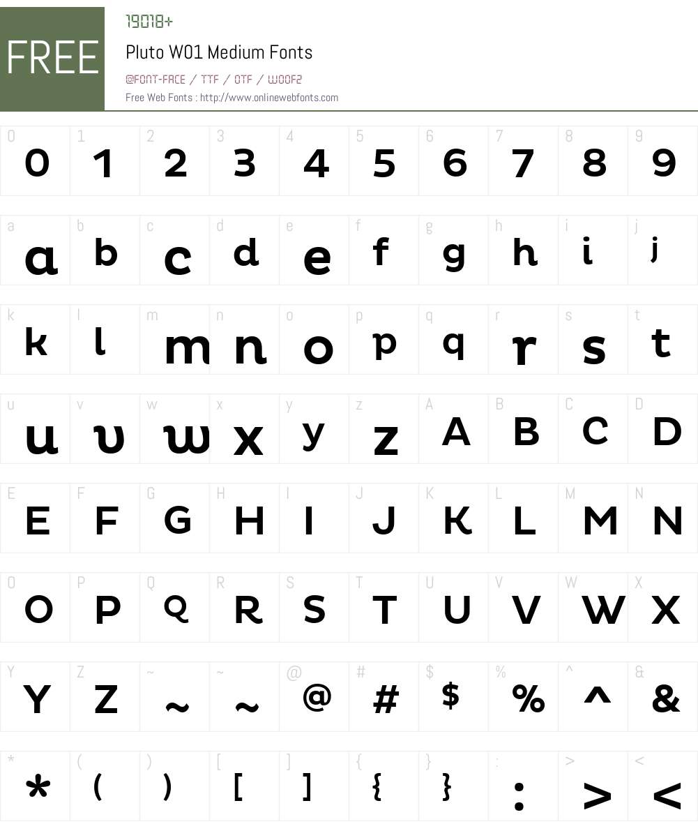 Pluto sans regular font free download