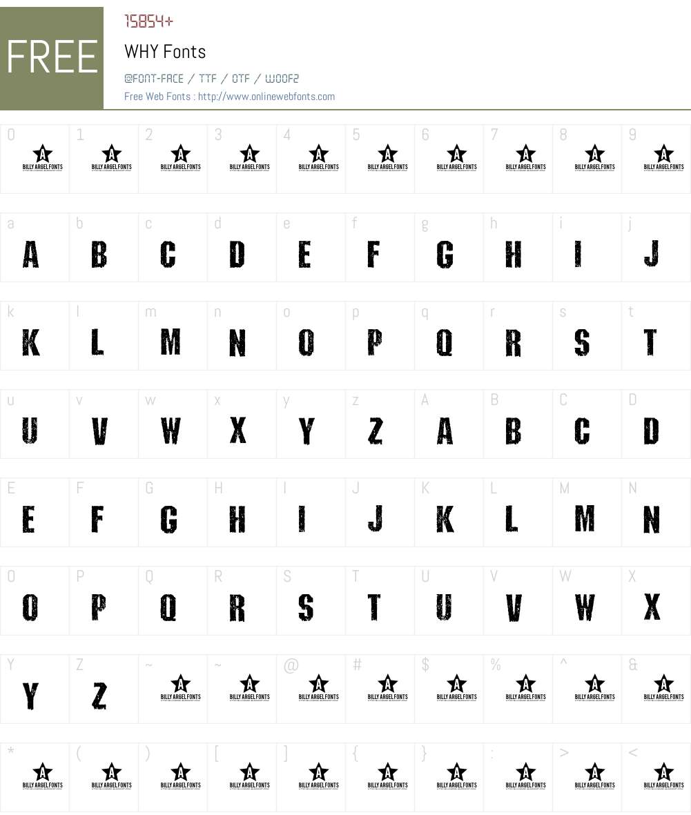 WHY Font Screenshots