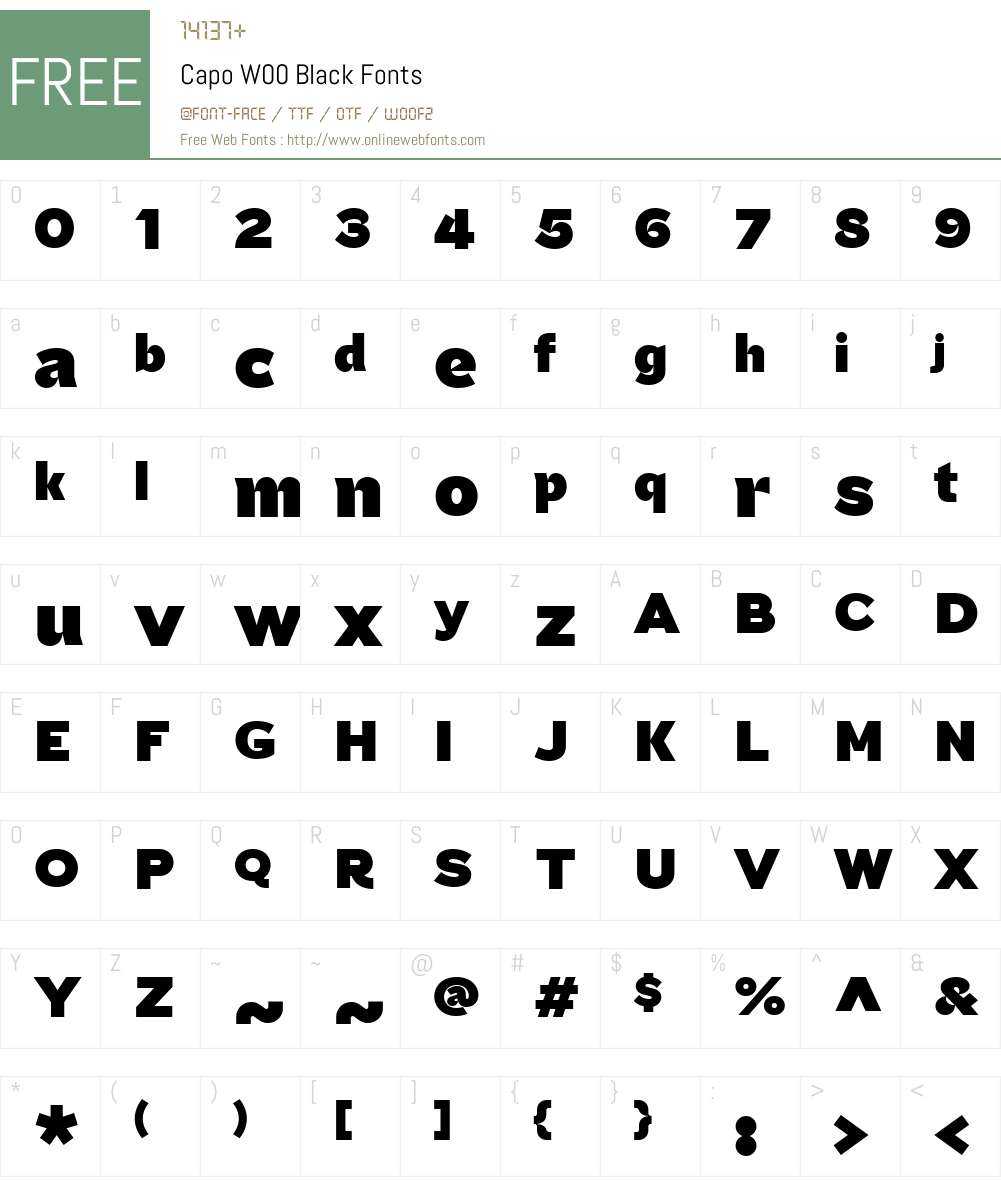 Capo Font Screenshots