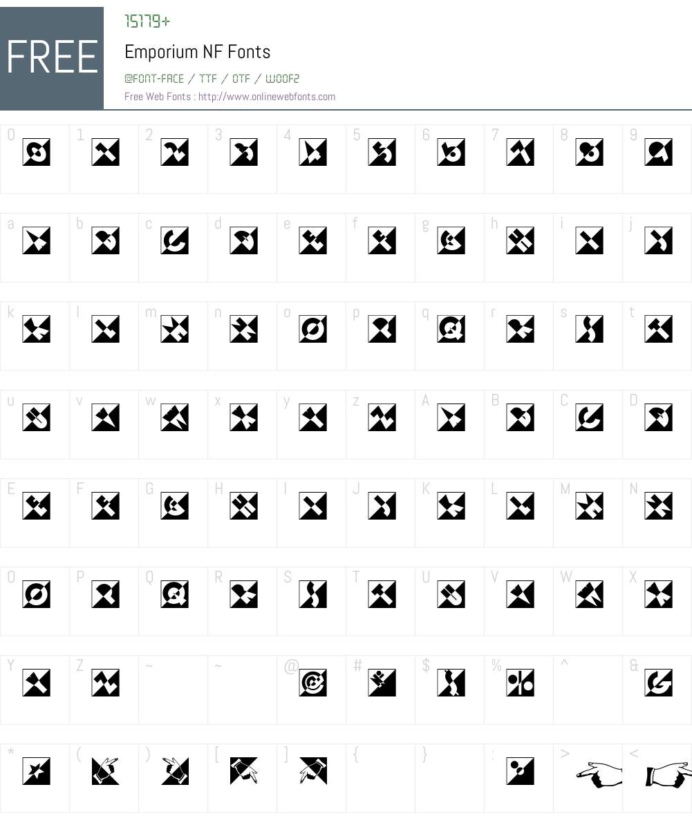 Emporium NF Font Screenshots