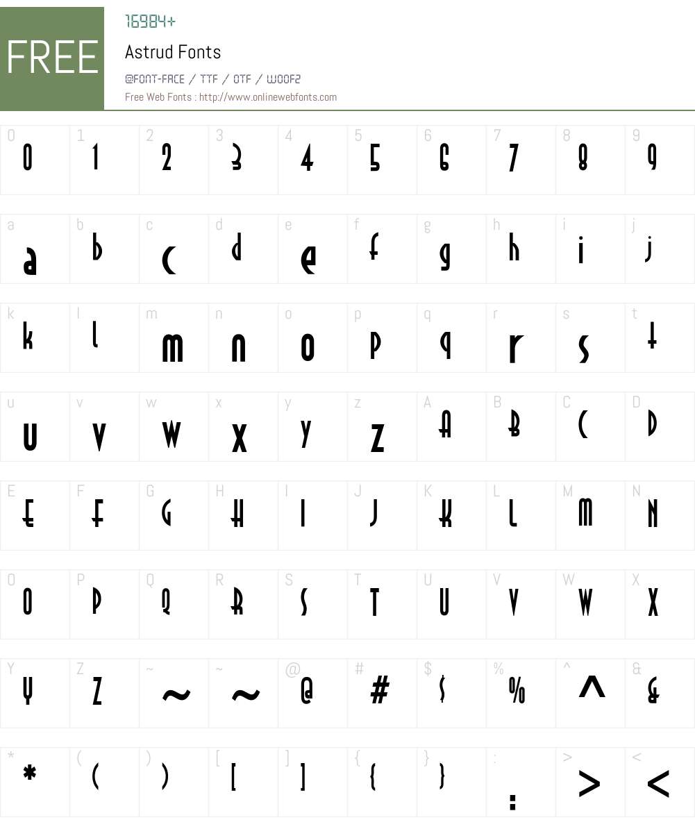 Astrud Font Screenshots