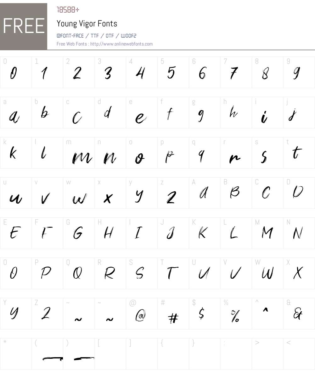 Vigor Font Young Vigor 1.000 Fonts Free Download - OnlineWebFonts.COM