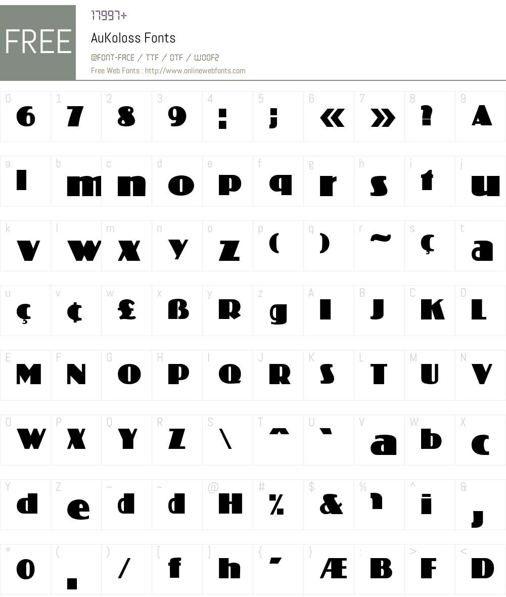 AuKoloss Altsys Metamorphosis:7/1/92 Fonts Free Download ...