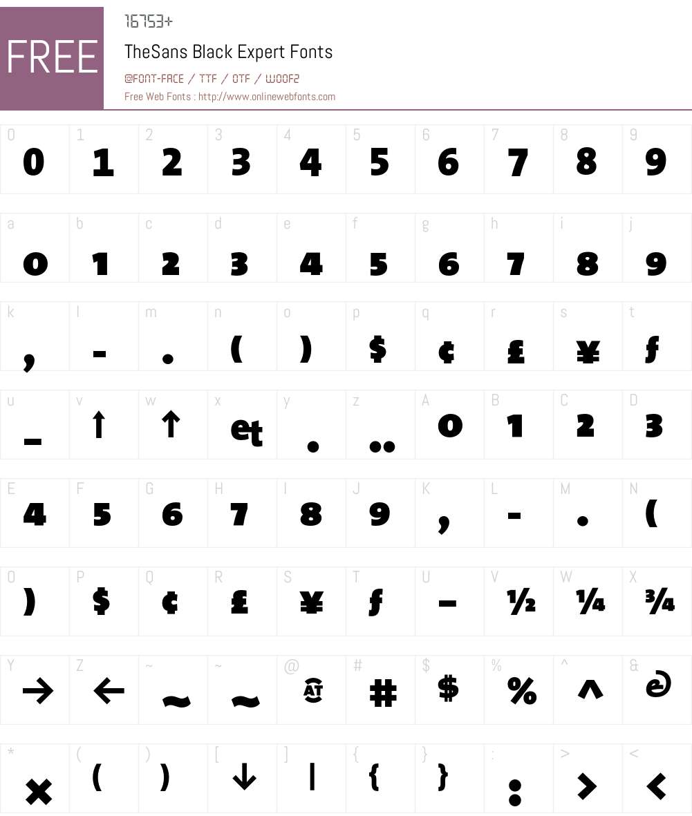 The Sans Black- Font Screenshots