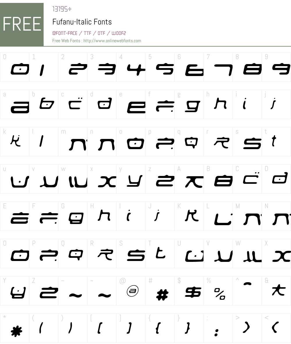 Fufanu Font Screenshots