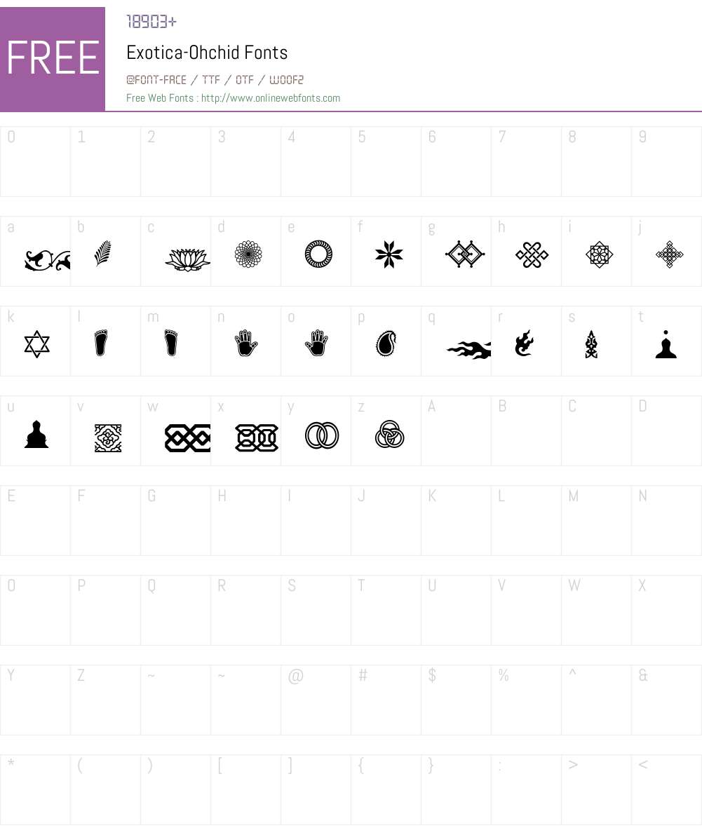 Exotica Font Screenshots