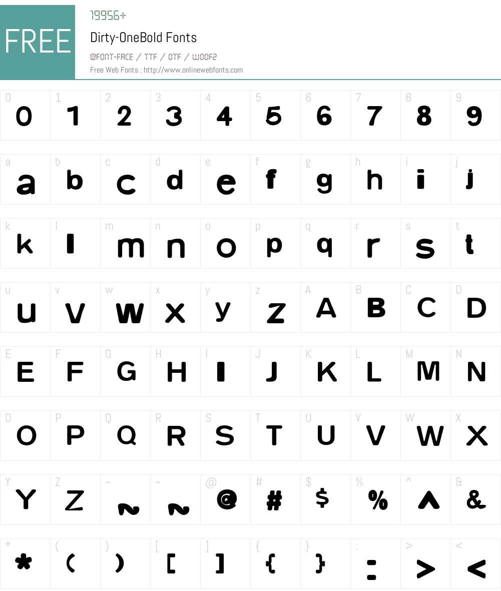 Dirty Font Screenshots