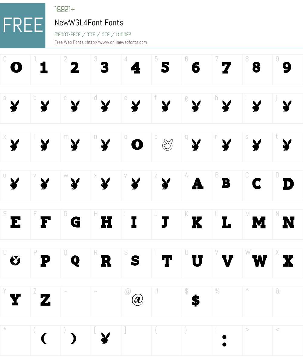 NewWGL4Font Font Screenshots