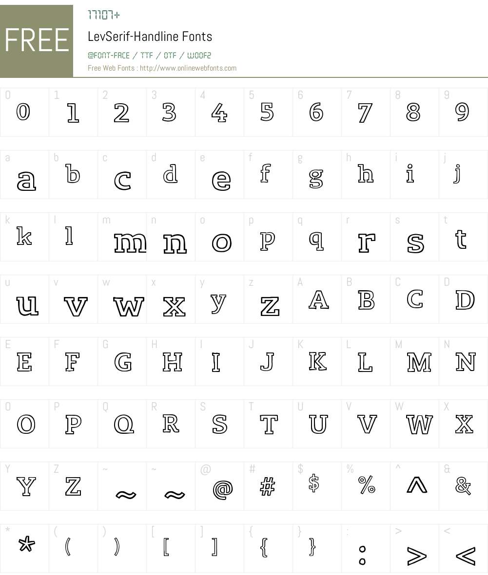 Lev Serif Font Screenshots