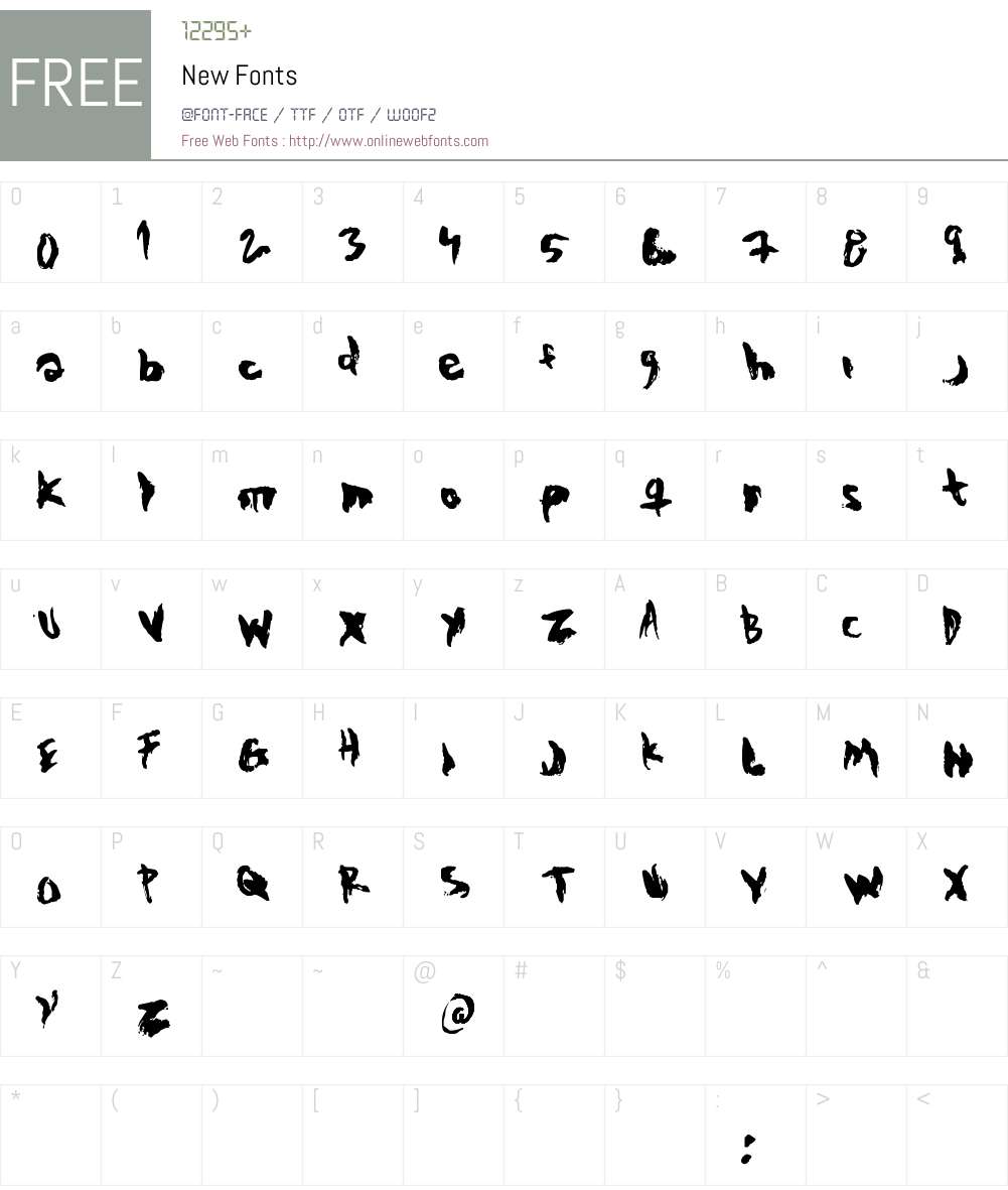 New Font Screenshots
