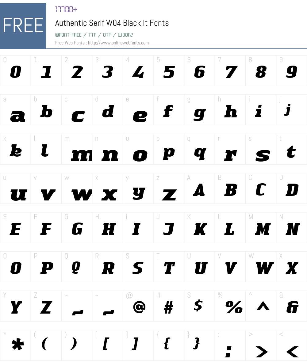 Linotype Authentic Serif Font Screenshots