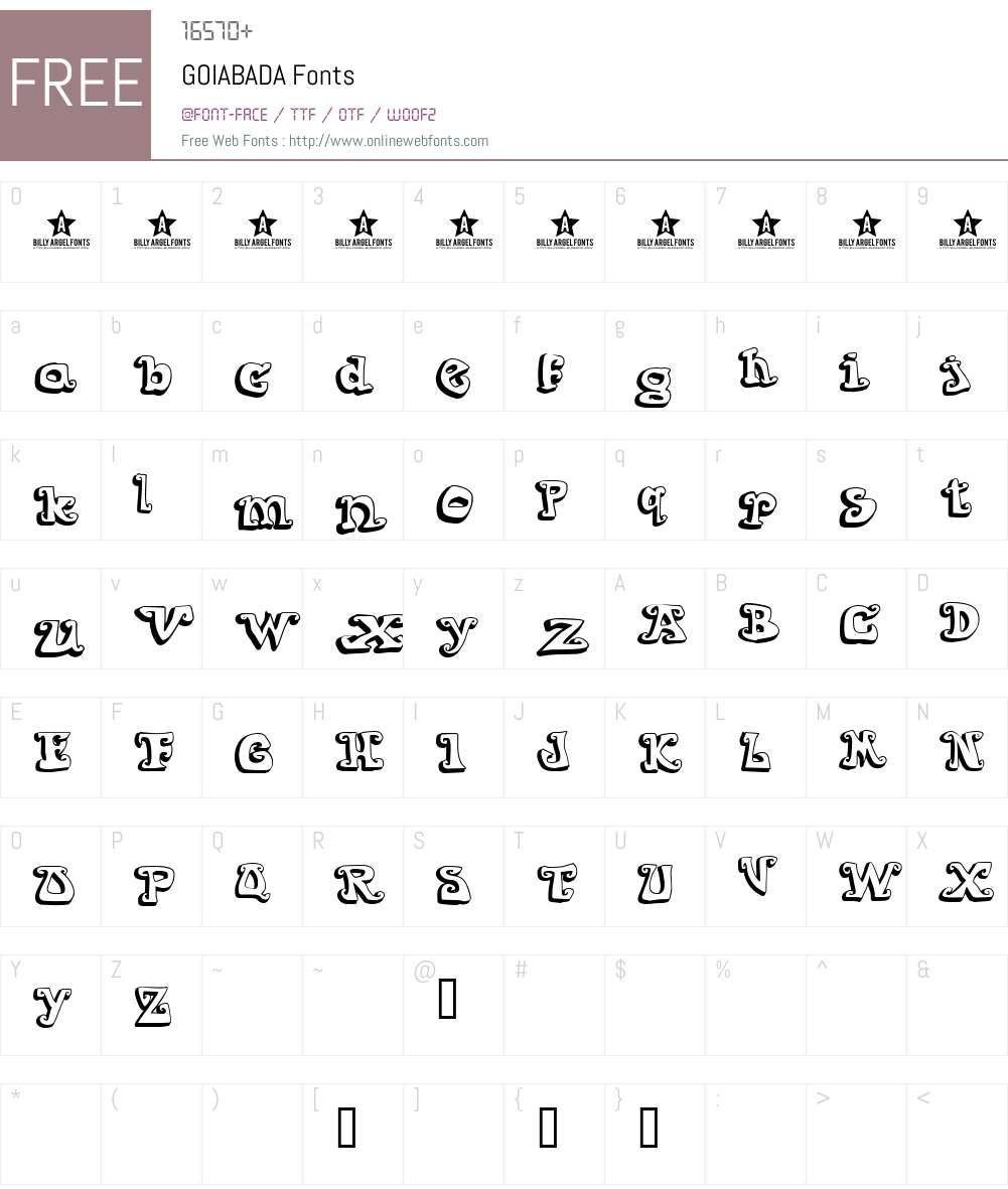GOIABADA Font Screenshots
