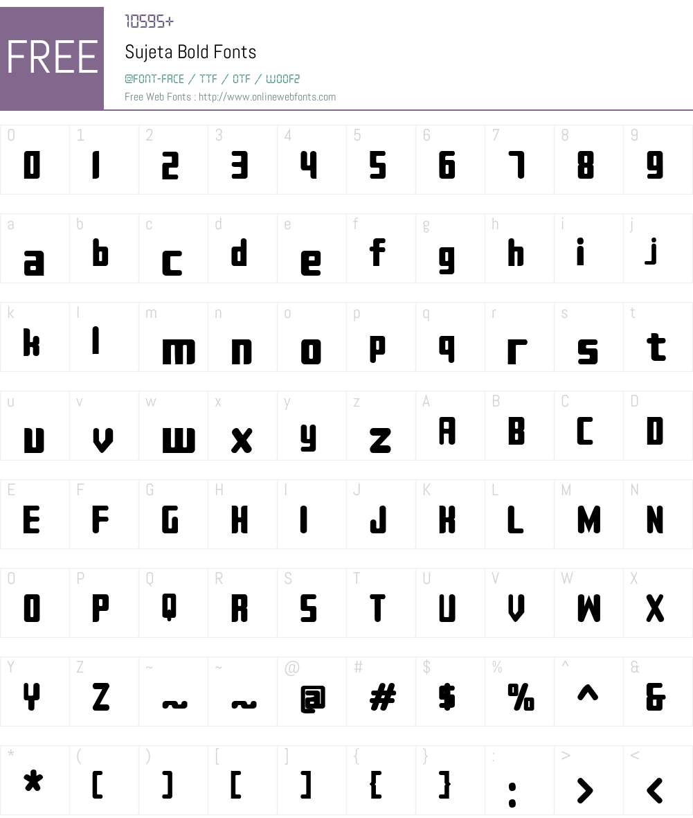Sujeta Font Screenshots