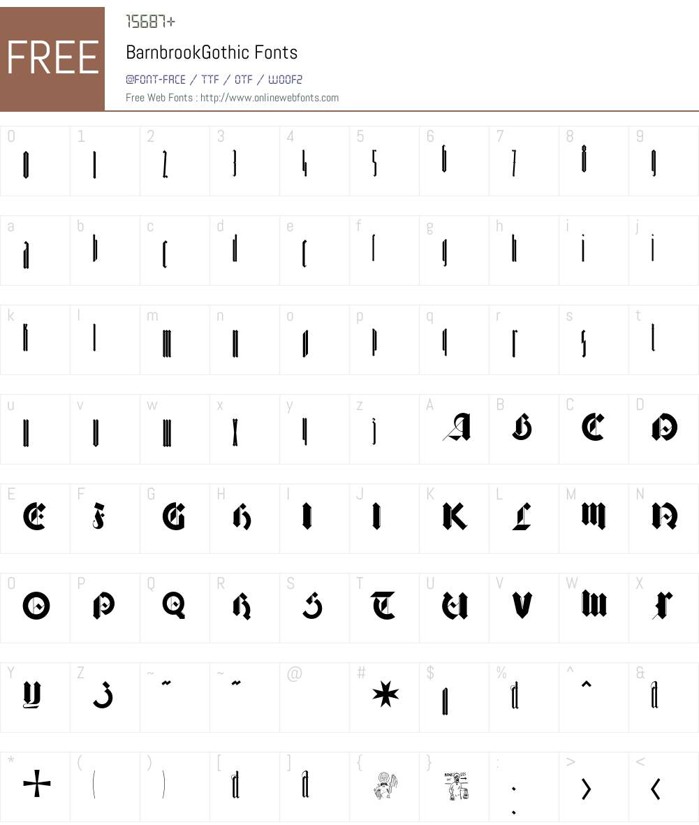 Barnbrook Font Screenshots