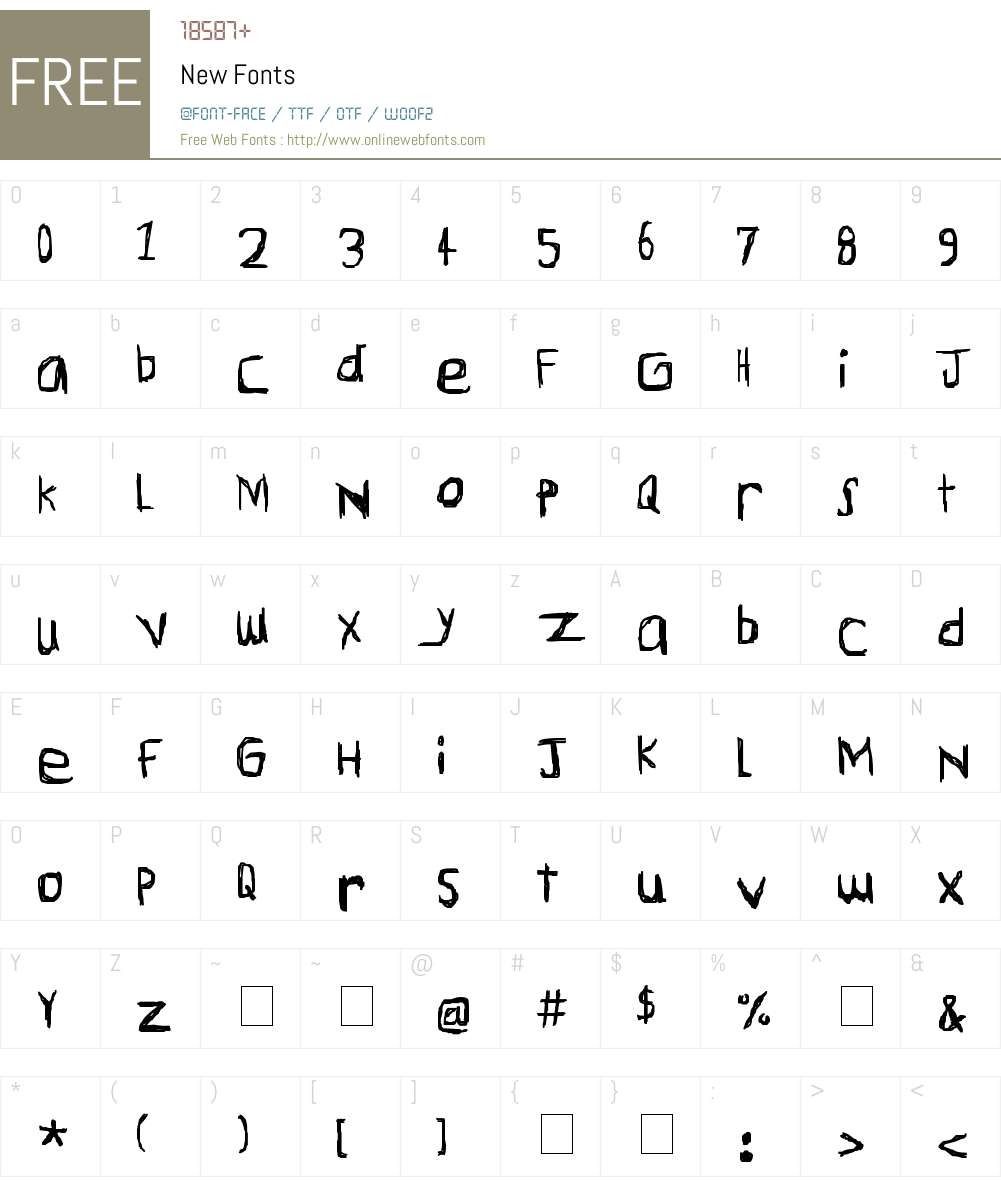 New Font Screenshots