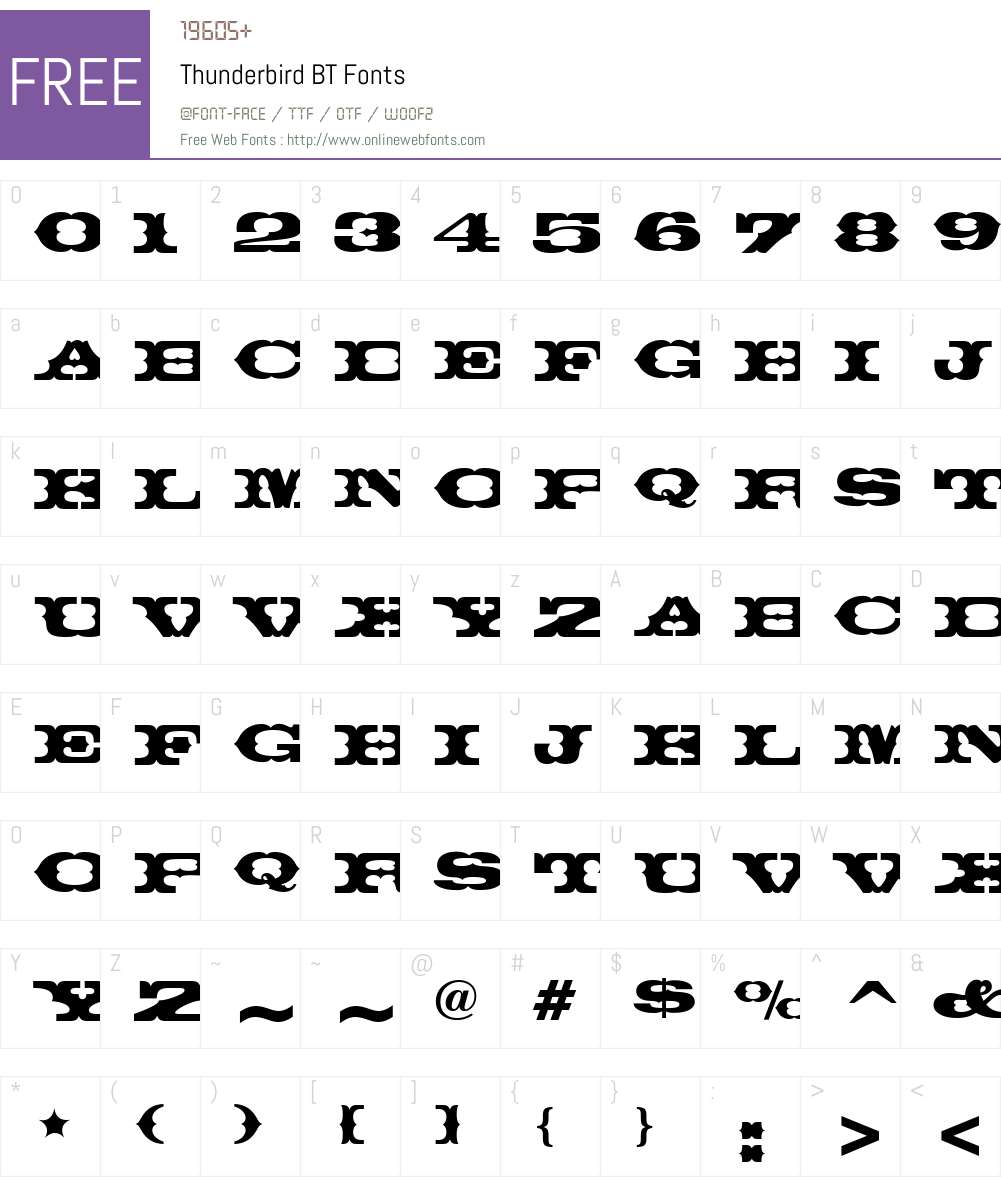 Thunderbird Font Screenshots