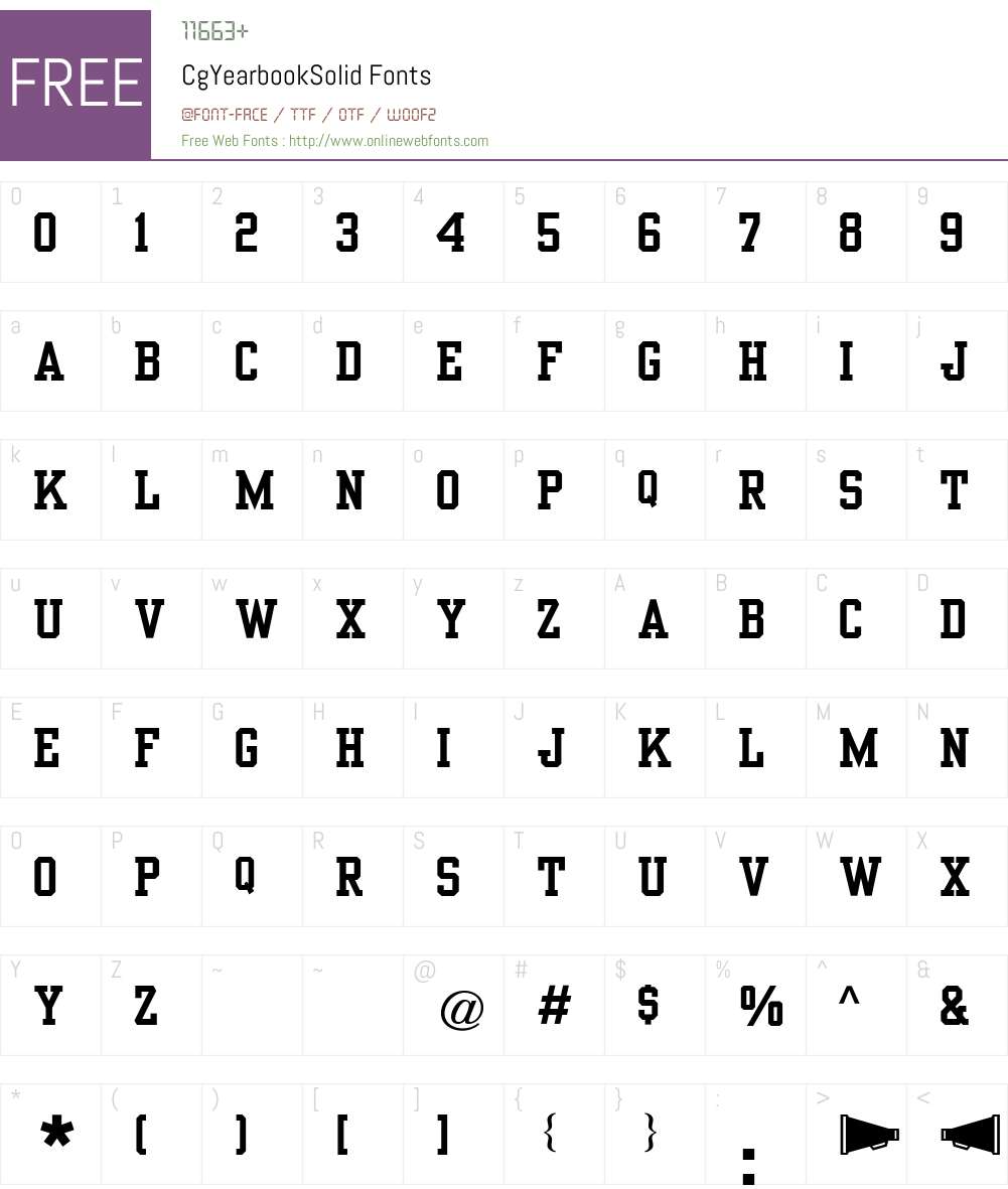 Cg Font Screenshots