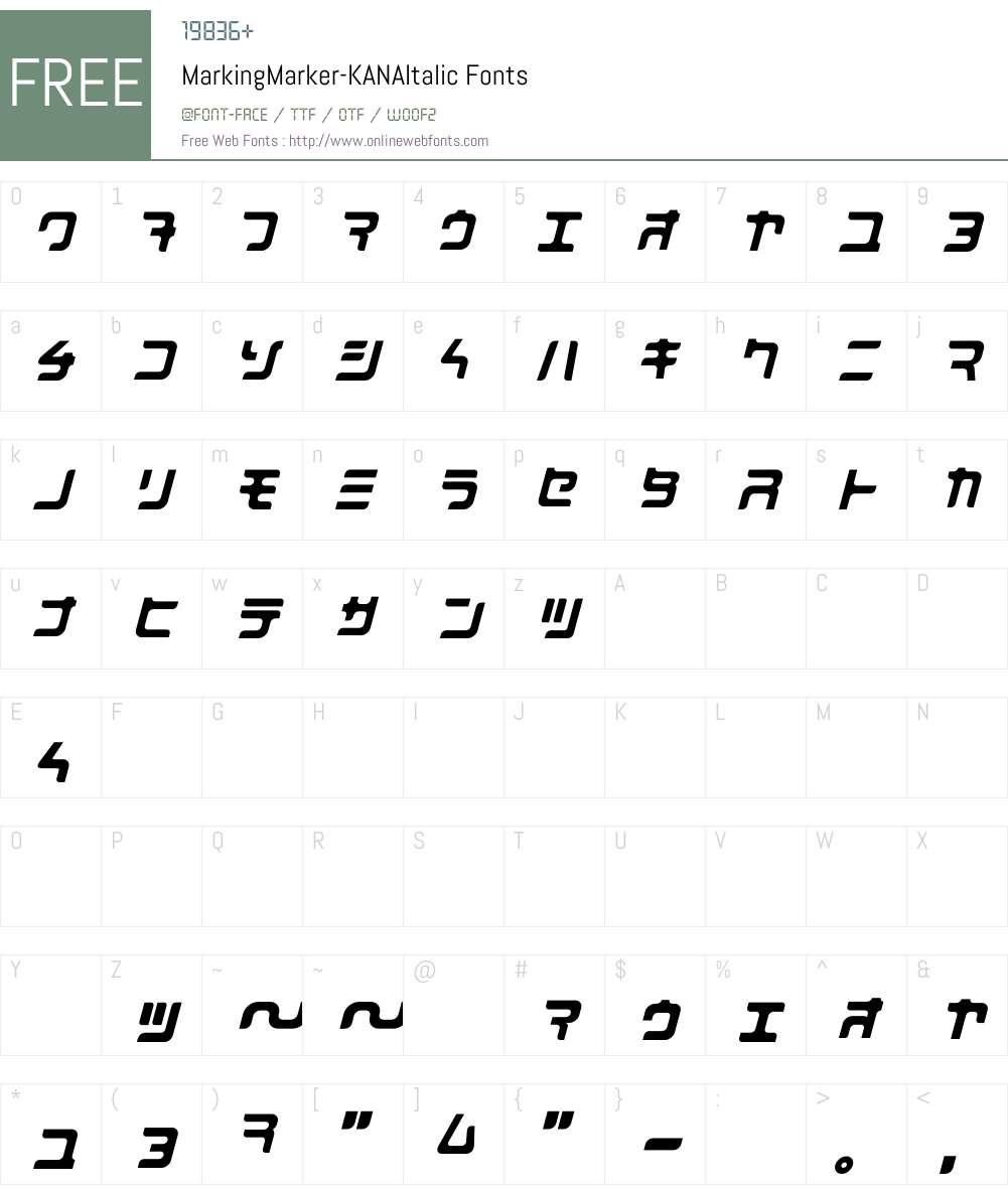 MarkingMarker Font Screenshots