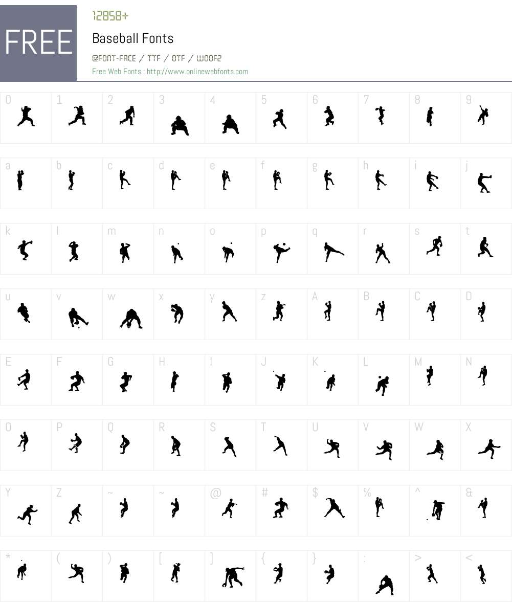 Baseball Font Screenshots
