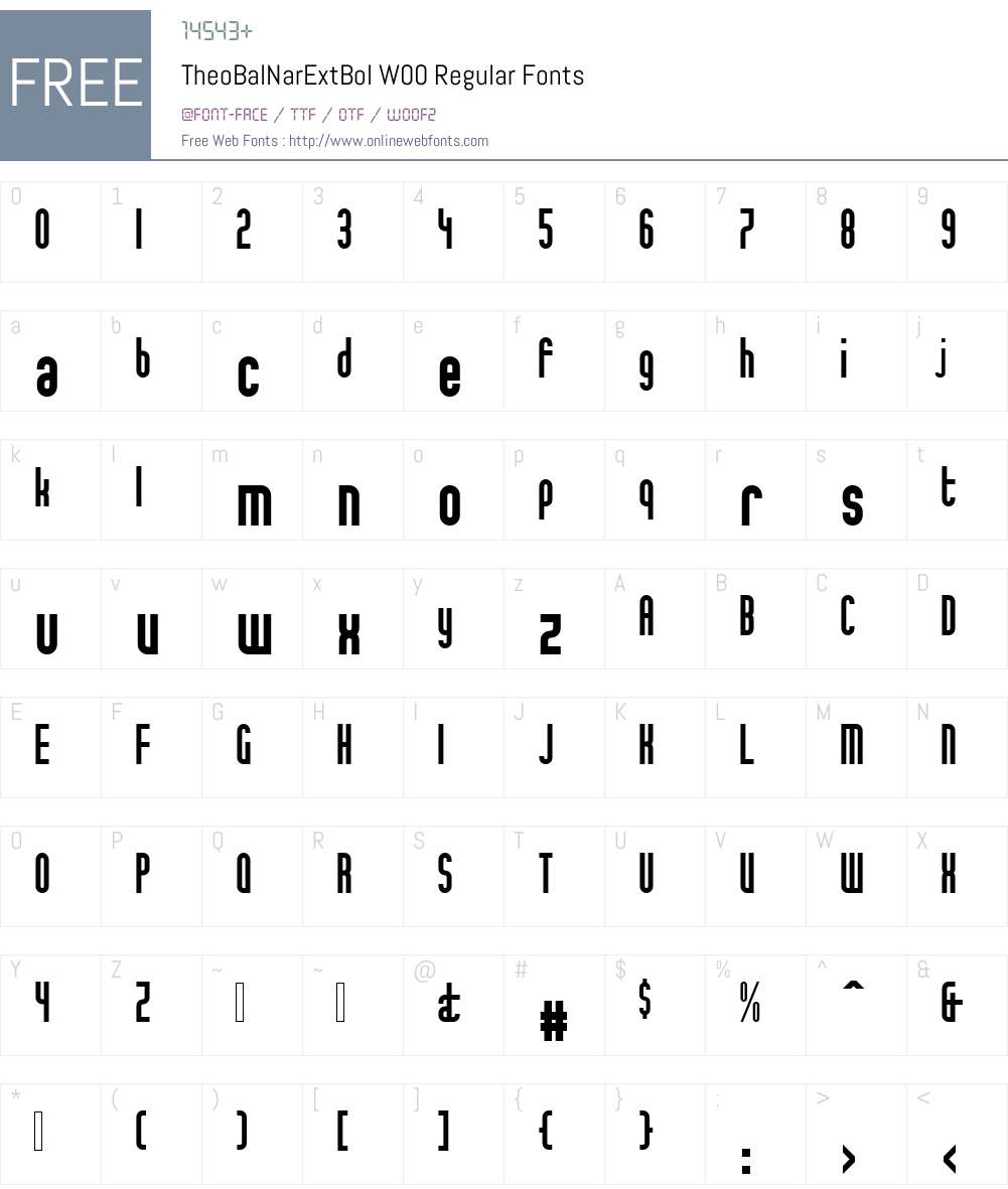 Theo Ballmer Font Screenshots
