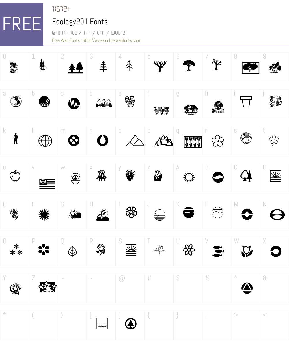Ecology Font Screenshots