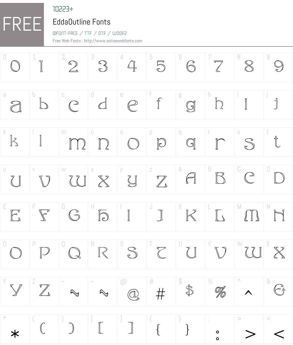 Edda Font Screenshots