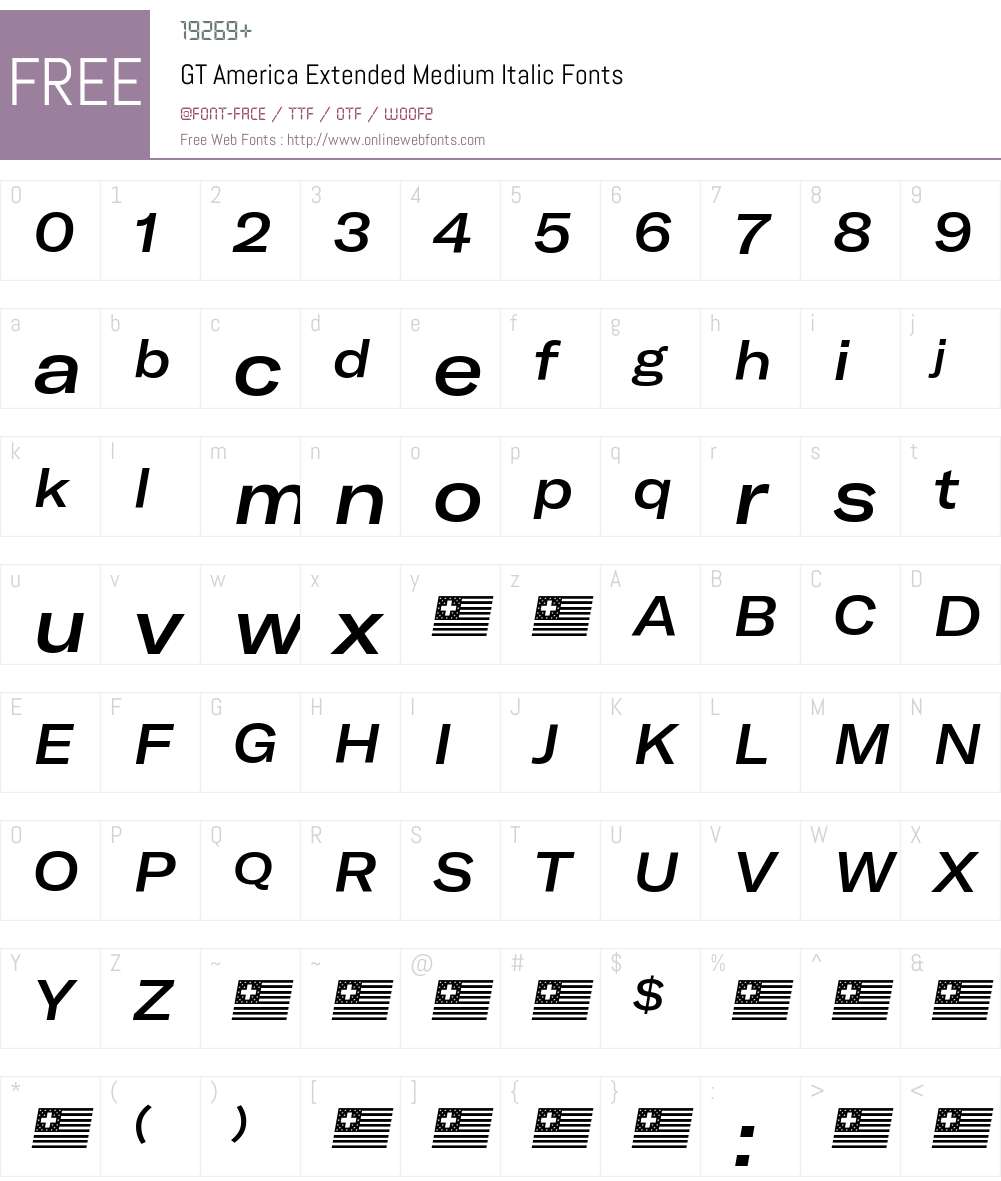GT America Extended Medium Font Screenshots