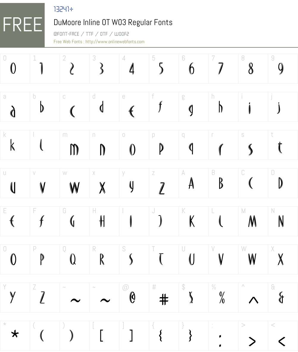 FF DuMoore Font Screenshots