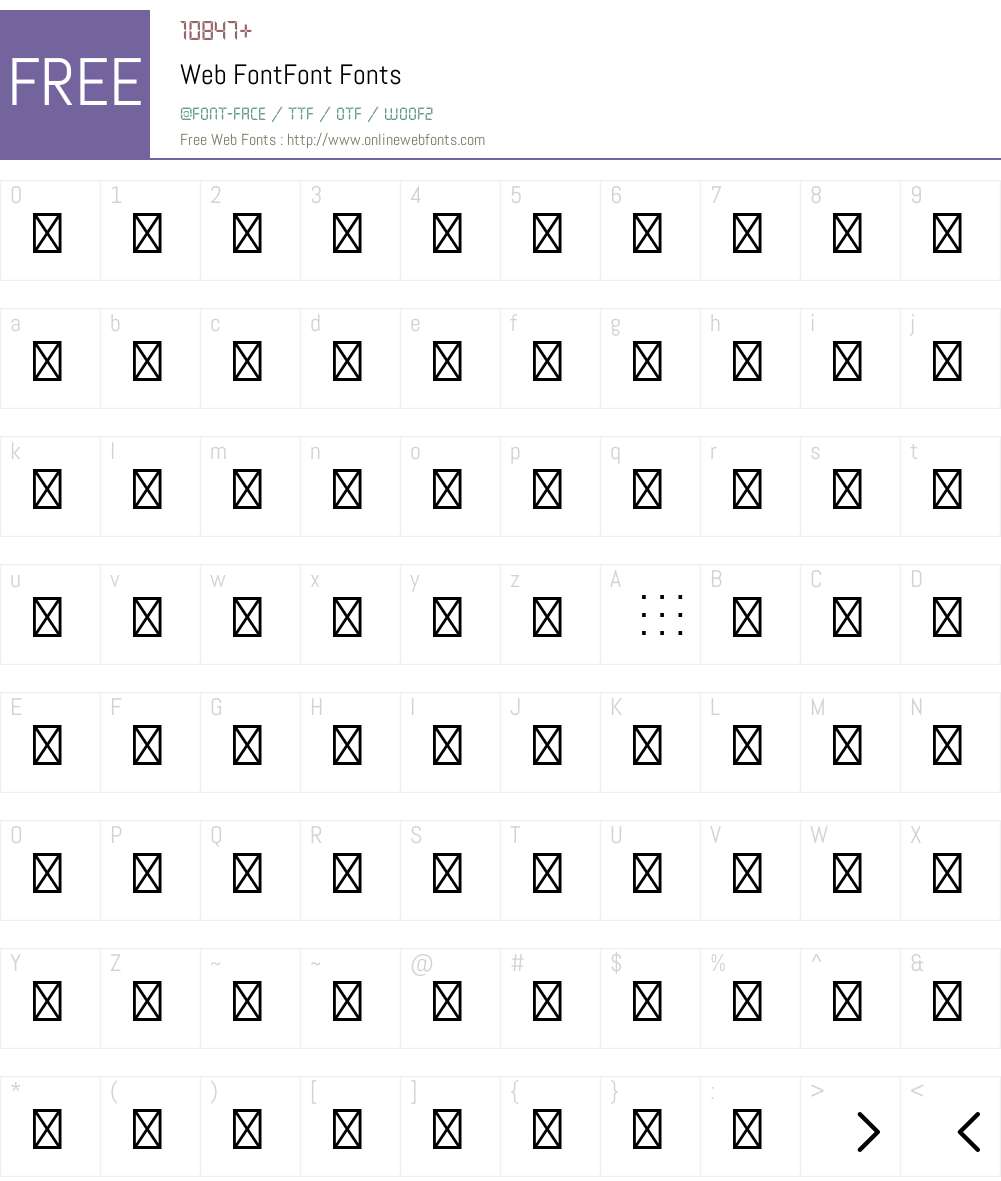onlinewebfonts Font Screenshots