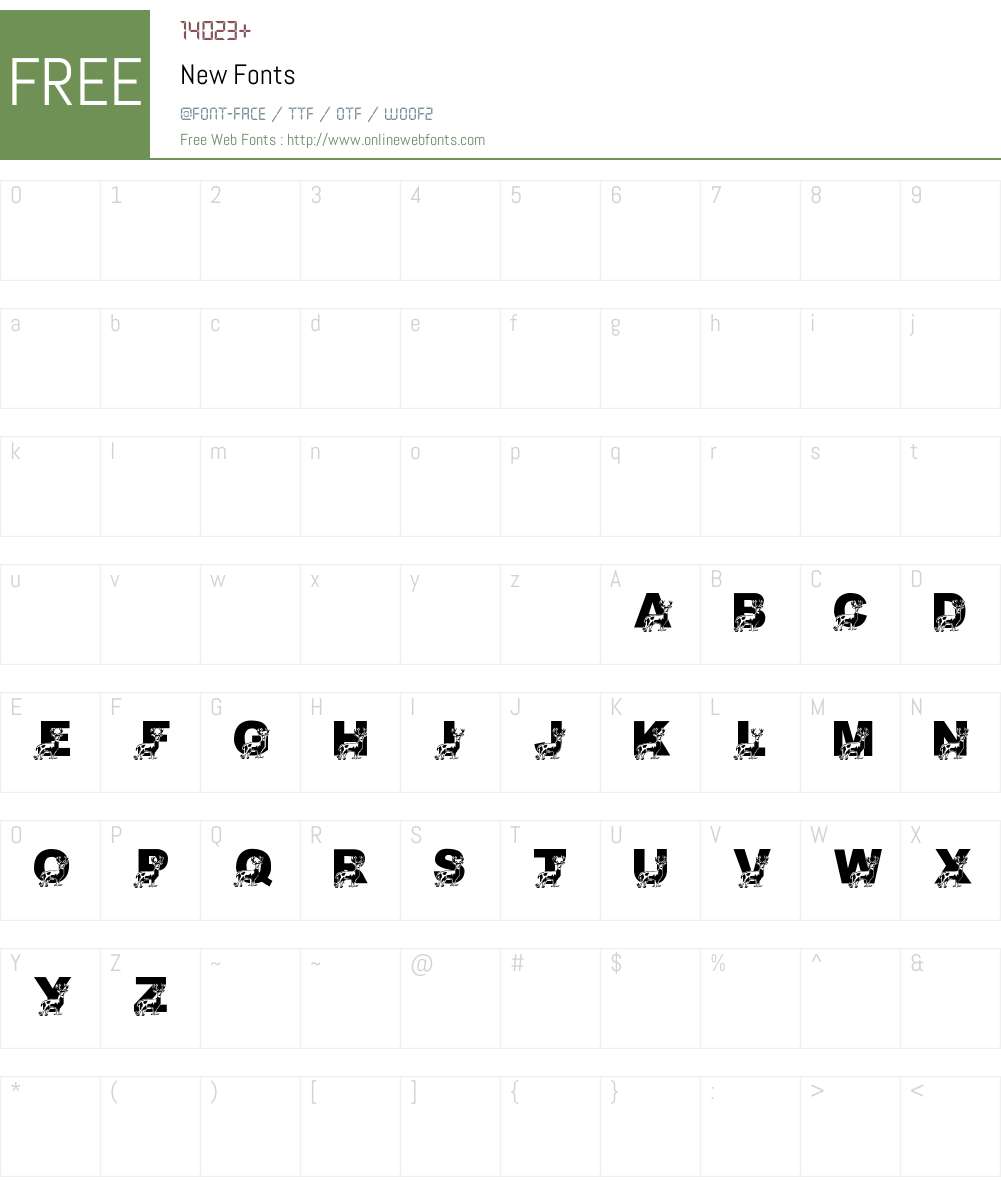 New Font Screenshots